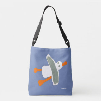 Cornish Seaside Seagull Blue bag by John Dyer