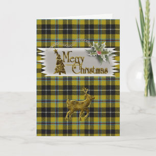 Cornish Tartan Merry Christmas Holiday Card