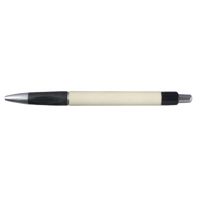 Cornsilk Personalized Wedding Favors Pen (Front)