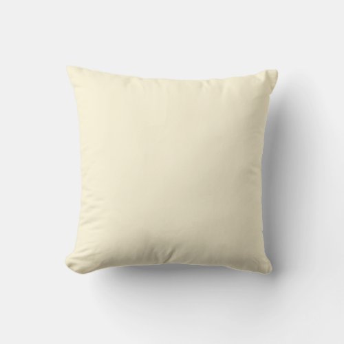 Cornsilk Solid Color Background Throw Pillow