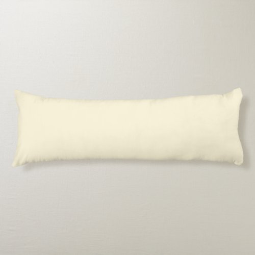 Cornsilk Solid Color Body Pillow