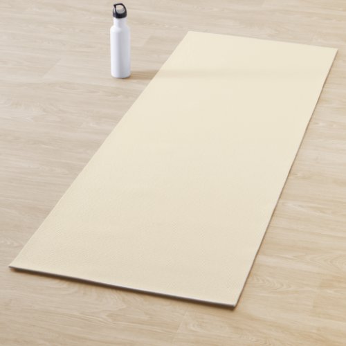 Cornsilk Solid Color Yoga Mat