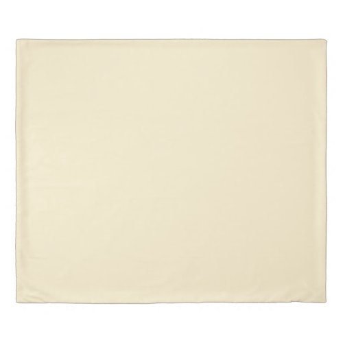 Cornsilk Solid Plain Color Duvet Cover