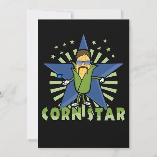 Cornstar Funny Cornhole Players Design Thank You Card