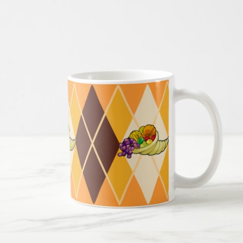 Cornucopia Argyle Coffee Mug