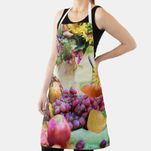 Cornucopia Autumn Harvest Chef's Table Apron