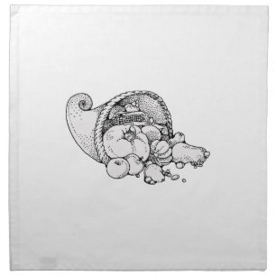 cornucopia cloth napkin