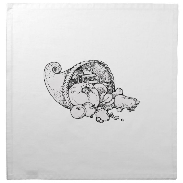 cornucopia cloth napkin (Front)