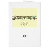 Cornucopia Custom Thanksgiving Folded Invitation (Back)