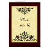 Cornucopia Custom Thanksgiving Folded Invitation (Front)