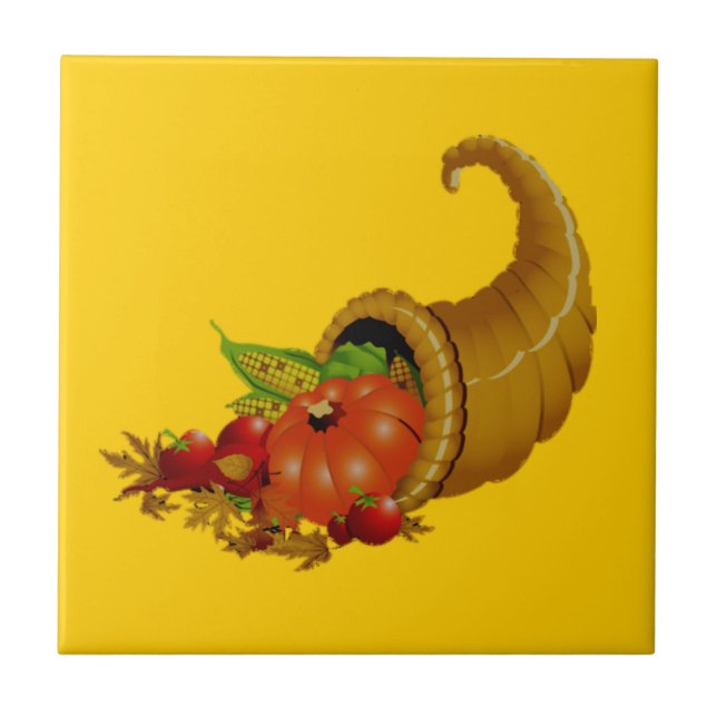 Cornucopia / Horn of Plenty Tile (Front)