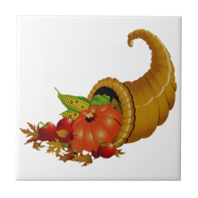 Cornucopia / Horn of Plenty Tile (Front)