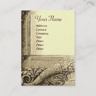 CORNUCOPIA MONOGRAM,black silver platinum metallic Business Card