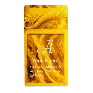 CORNUCOPIA  MONOGRAM , bright gold yellow Label