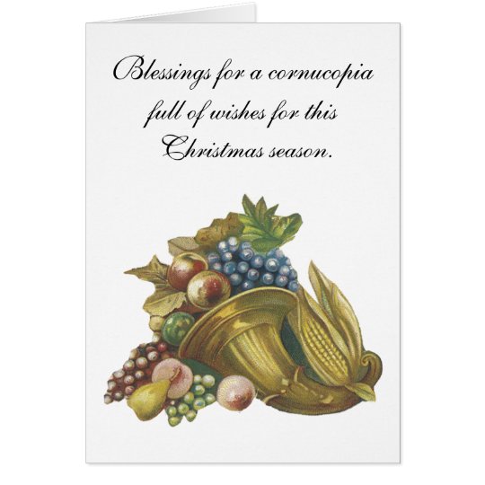 Cornucopia of Blessings Card