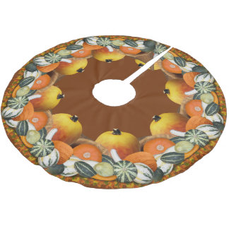 Cornucopia Thanksgiving  Brushed Polyester Tree Skirt