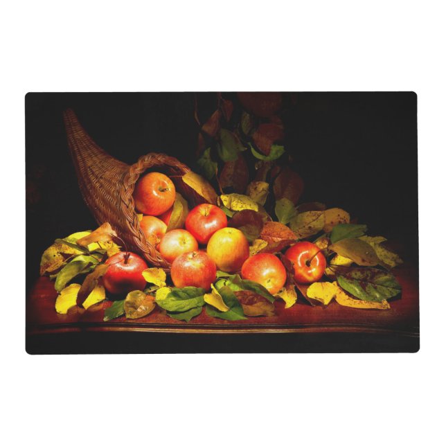 Cornucopia with apples placemat (Front)
