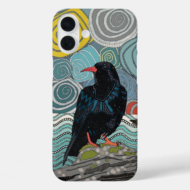 Cornwall chough Case-Mate iPhone case (Back)