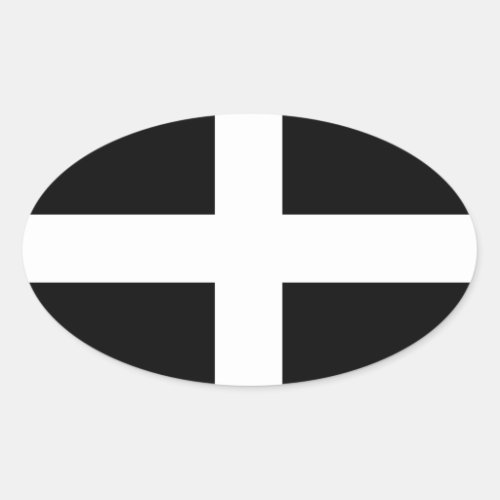 Cornwall _ Cornish Flag  St Pirans Oval Sticker