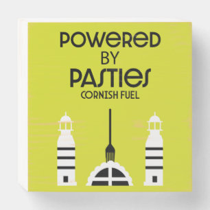 Cornwall Cornish Pasties English Food Wooden Box Sign