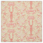cornwall crustaceans damask cayenne nectar fabric