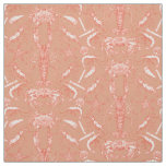 cornwall crustaceans damask cayenne terracotta fabric