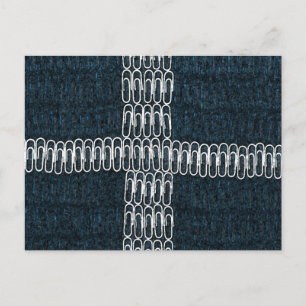 Cornwall Flag of Paperclips Postcard