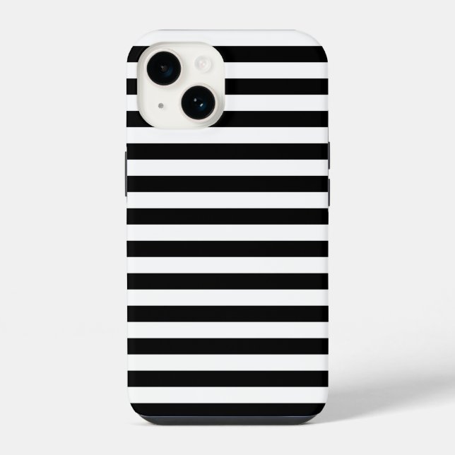 Cornwall flag stripes black white line pattern sym iphone case (Back)