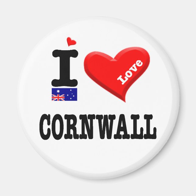 CORNWALL - I Love Magnet (Front)