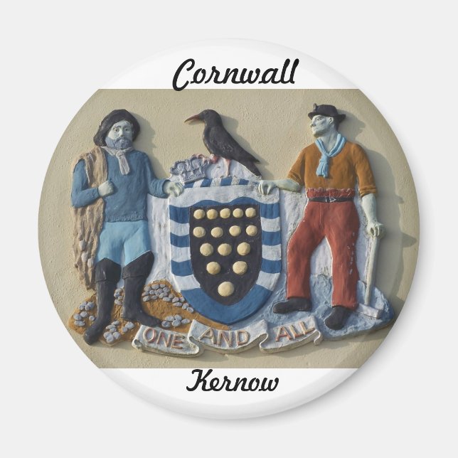 Cornwall Kernow Fridge Magnet Arms (Front)