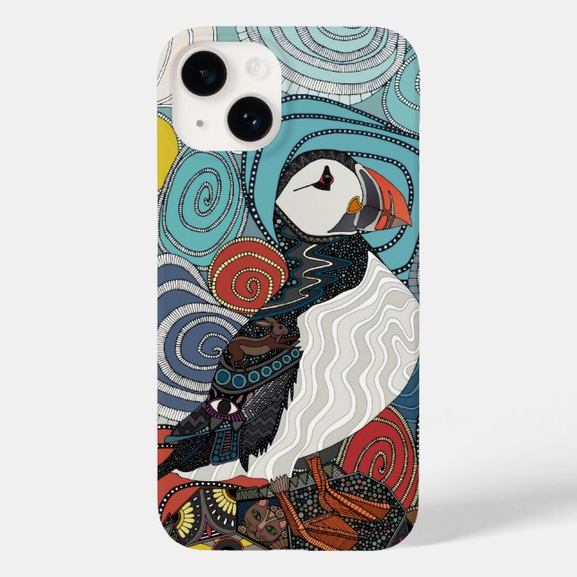 Cornwall puffin Case-Mate iPhone case (Back)