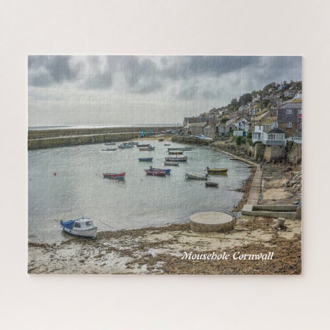 Cornwall Scenic Picture Mousehole UK Jigsaw Puzzle (Horizontal)