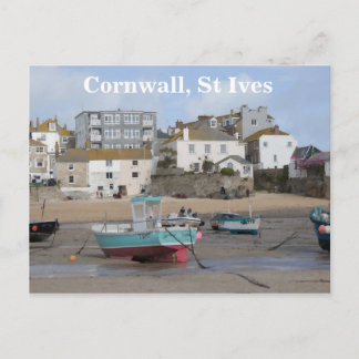 Cornwall, St Ives, a beach view Postcard