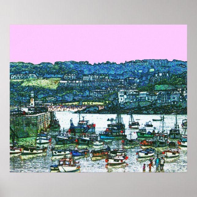 Cornwall St Ives harbour poster FROM 8.99 (Front)