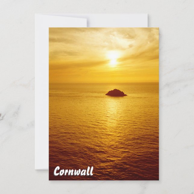 Cornwall sunset Card (Front)
