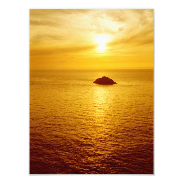 Cornwall sunset photo print (Front)