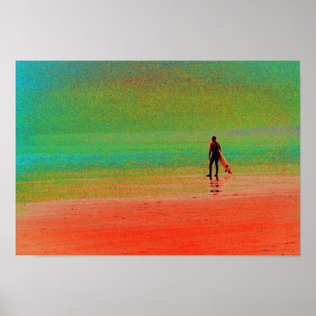 Cornwall surfer poster (Front)