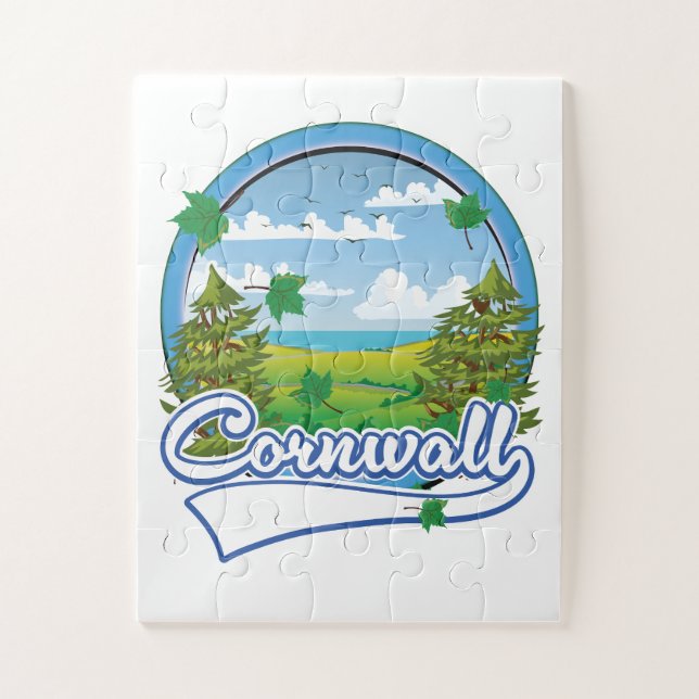 Cornwall Travel logo Jigsaw Puzzle (Vertical)