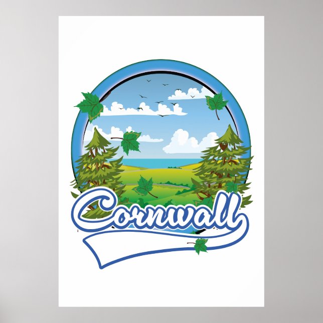 Cornwall Travel logo Poster (Front)