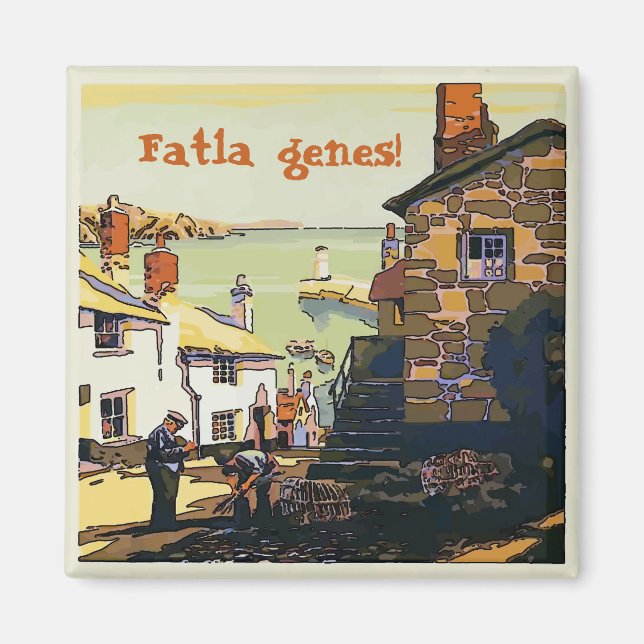 Cornwall, United Kingdom, edit text, Magnet (Front)