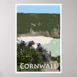 CORNWALL Vintage Style Poster