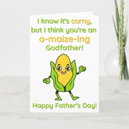 Corny A_Maize_Ing Godfather Fathers Day Card