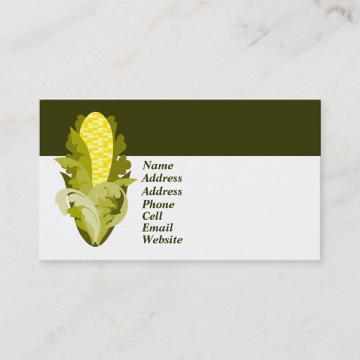 Customizable Corny Business Card