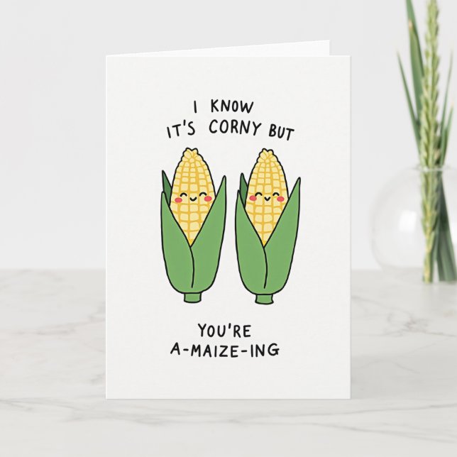 Corny But Amazing Corn Card (Front)