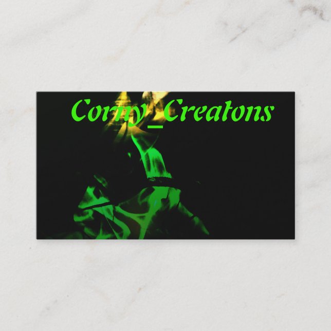 Corny_Creations Business Card (Front)