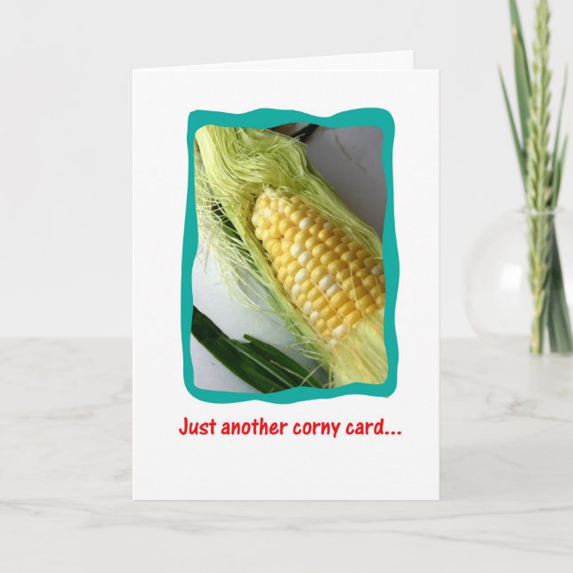 Corny Miss You Card (Front)