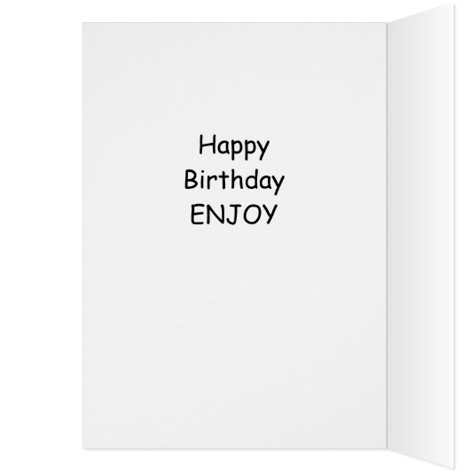 "CORNY WISHES TO MY CORNY FRIEND" HAPPY BIRTHDAY (Inside (Left))