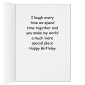 "CORNY WISHES TO MY CORNY FRIEND" HAPPY BIRTHDAY (Inside (Right))