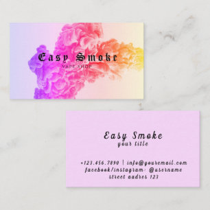 Corolful Smoke Vape Shop Business Card