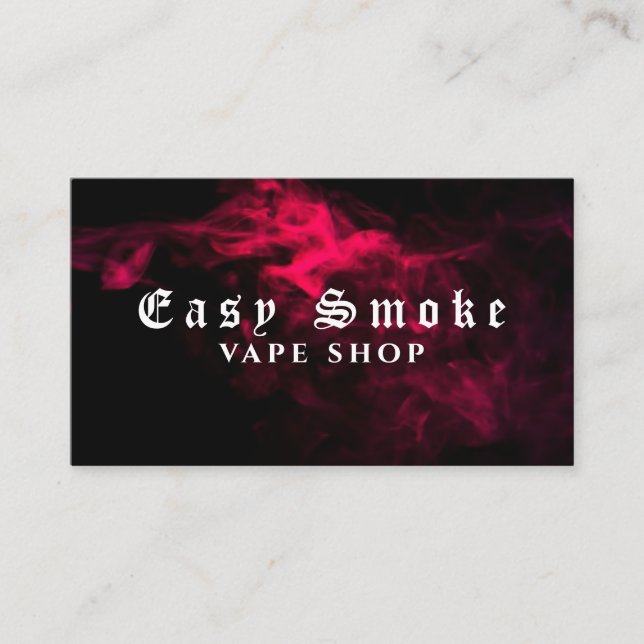 Corolful Smoke Vape Shop Business Card (Front)